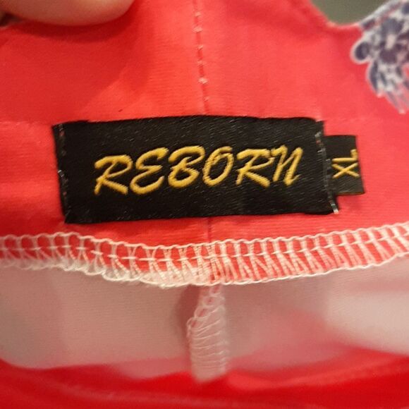 Reborn Pink with Floral Print Dress with Pockets NWOT - Picture 5 of 10